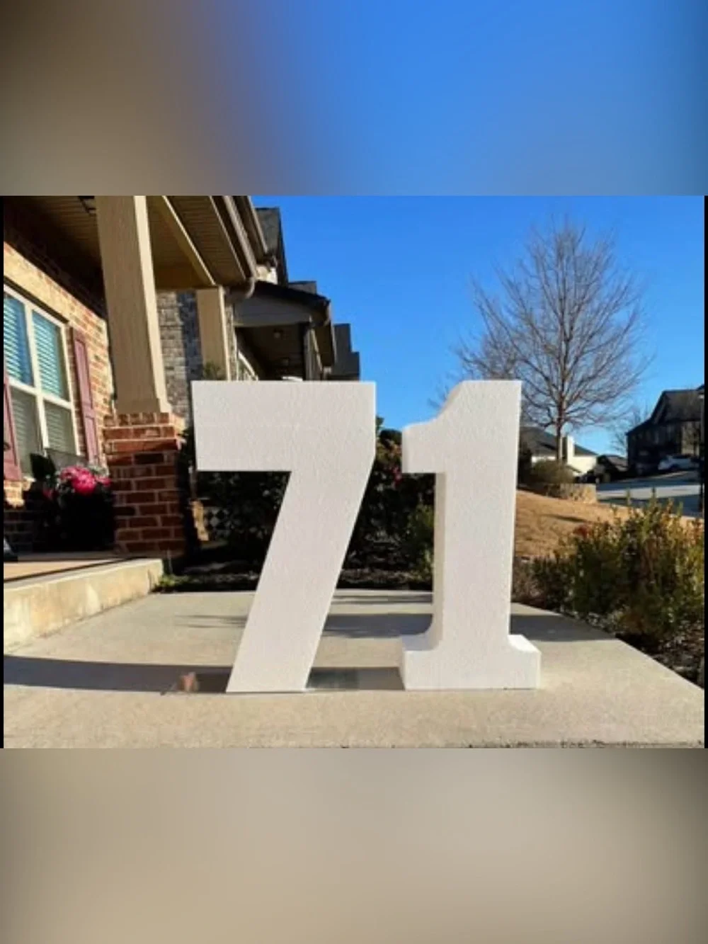 Large Decorative Foam Number 0 | 30” Tall Event Props